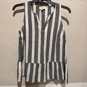 LOFT petite small peplum tank